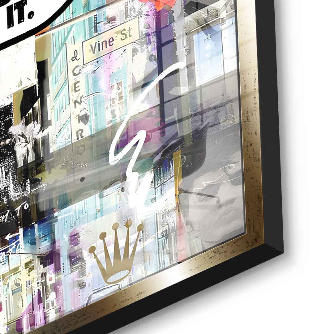 Comic Mouse, Just Did It - Acrylic Glass