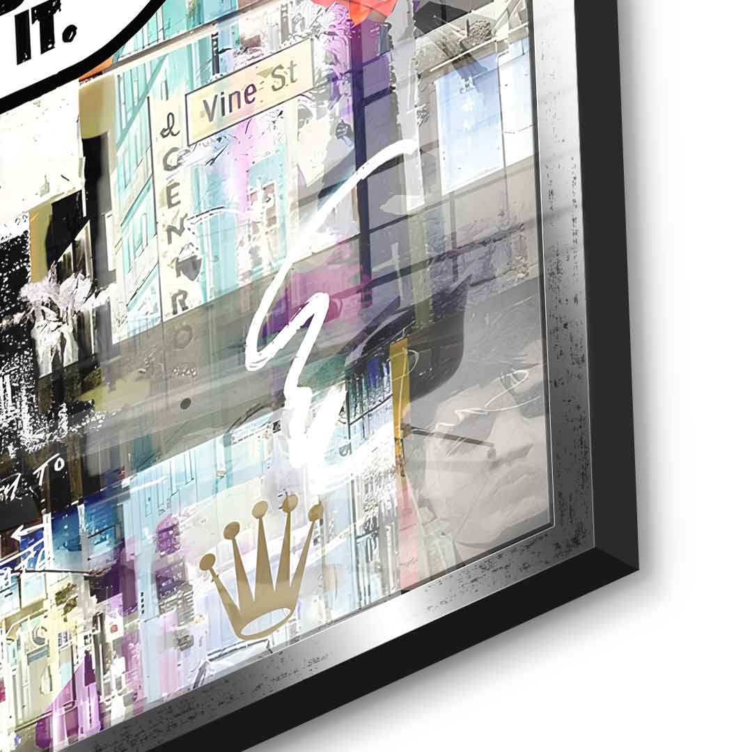 Comic Mouse, Just Did It - Acrylic Glass