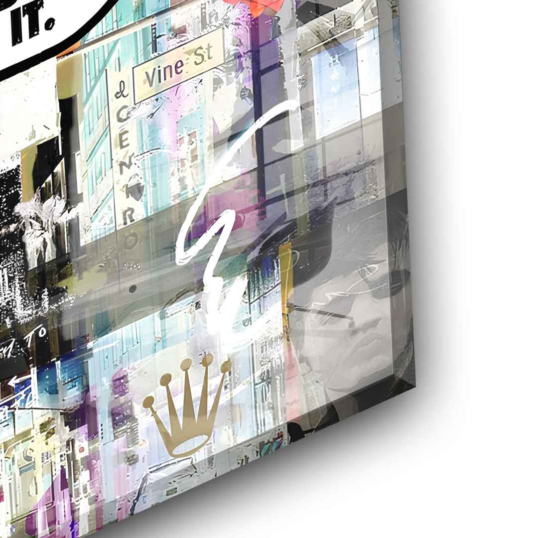 Comic Mouse, Just Did It - Acrylic Glass