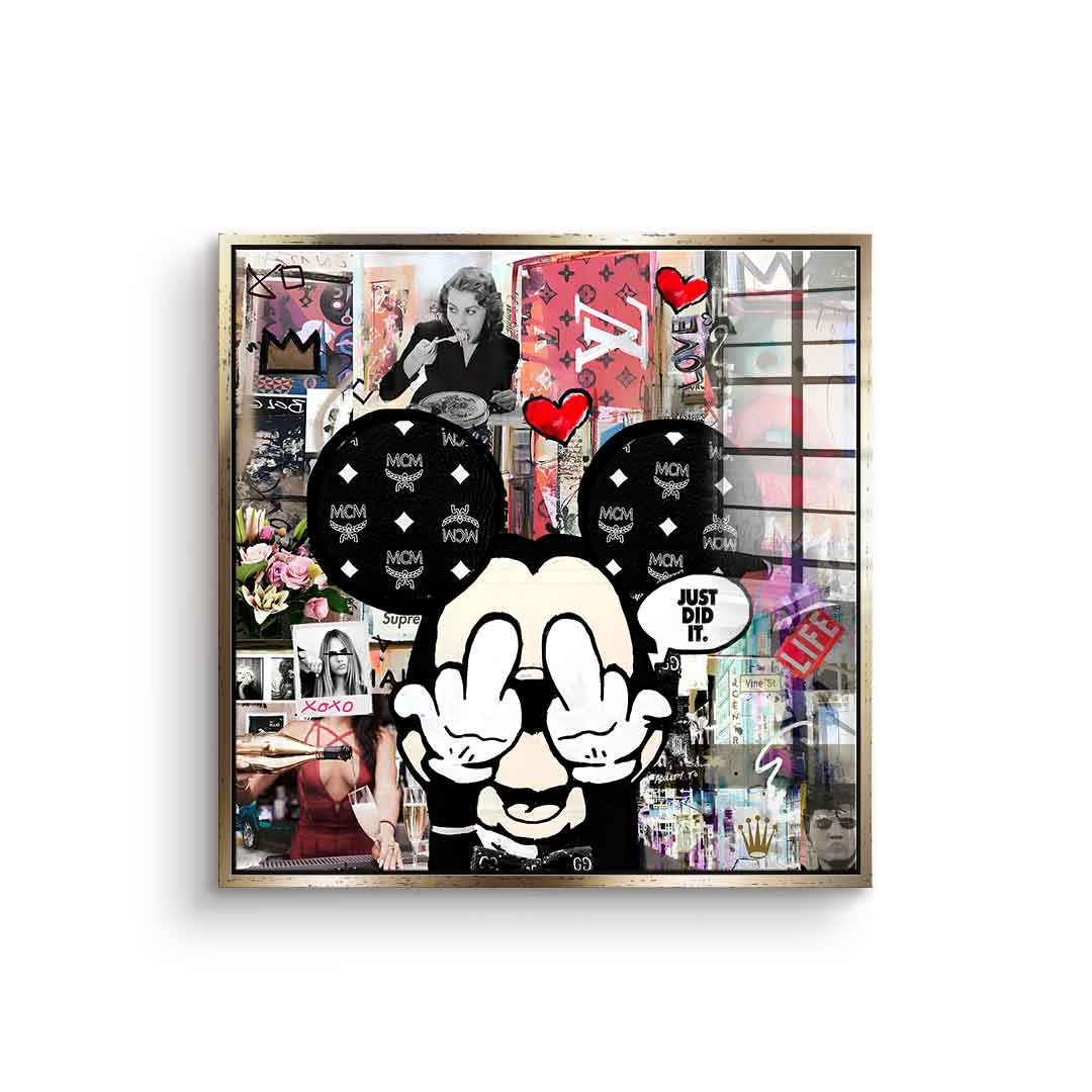 Mickey, Just did it - Acrylglas