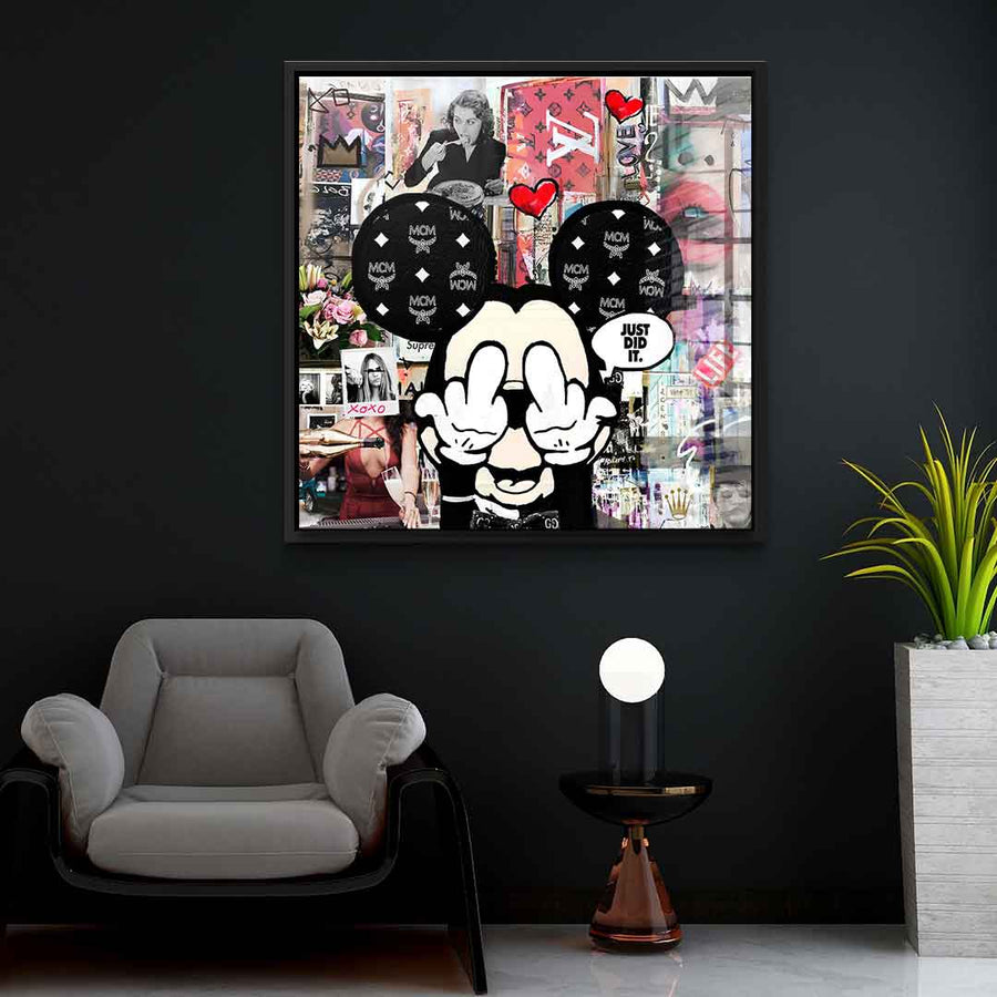 Comic Maus, Just did it - Acrylglas