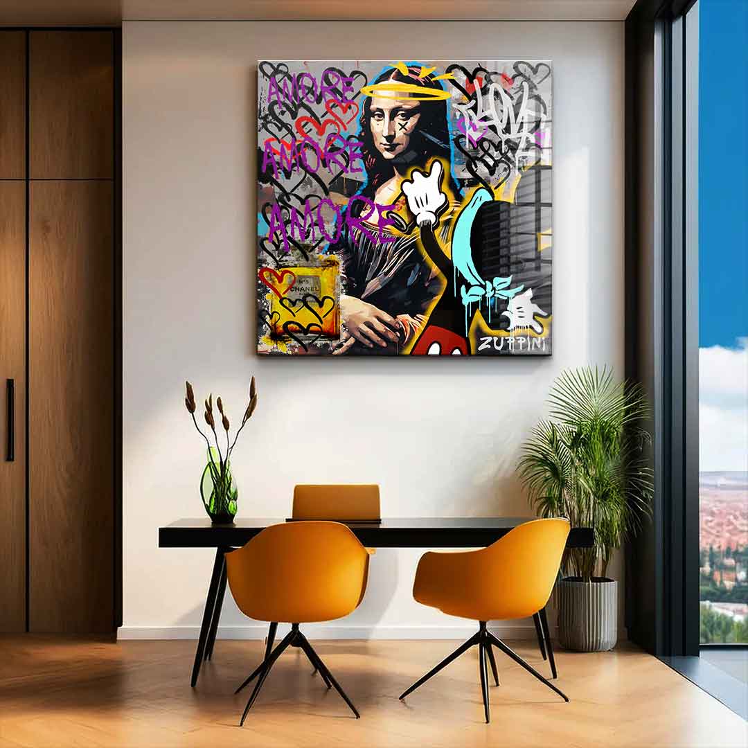 Comic Mouse &amp; Mona - Acrylic glass