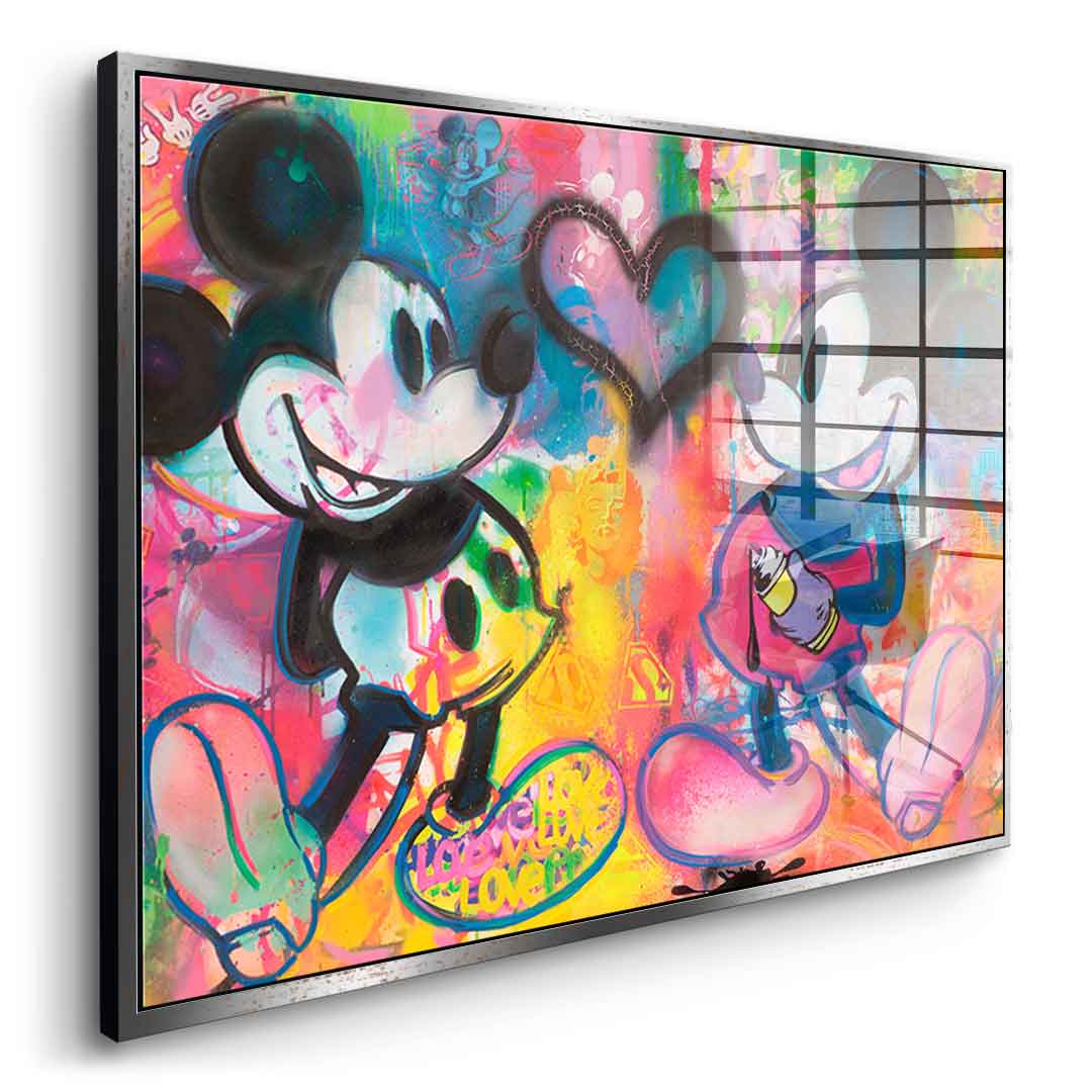 Mickey Sprayed - Acrylglas