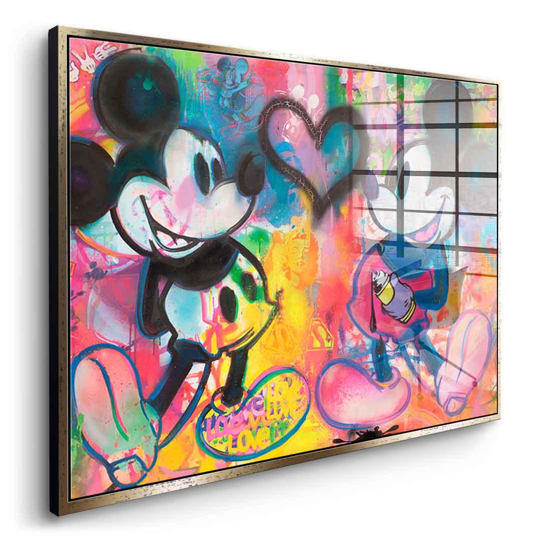 Mickey Sprayed - Acrylglas