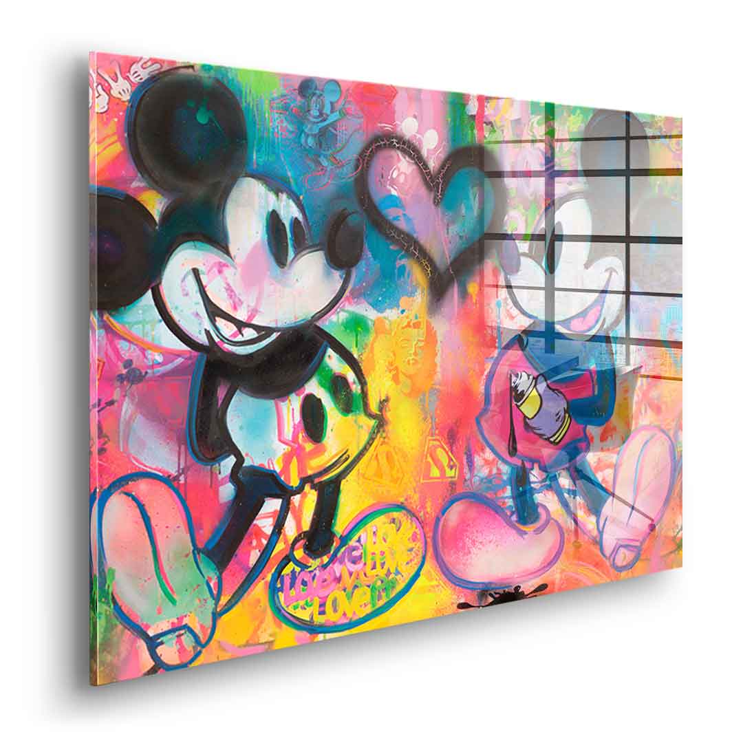 Mickey Sprayed - Acrylglas