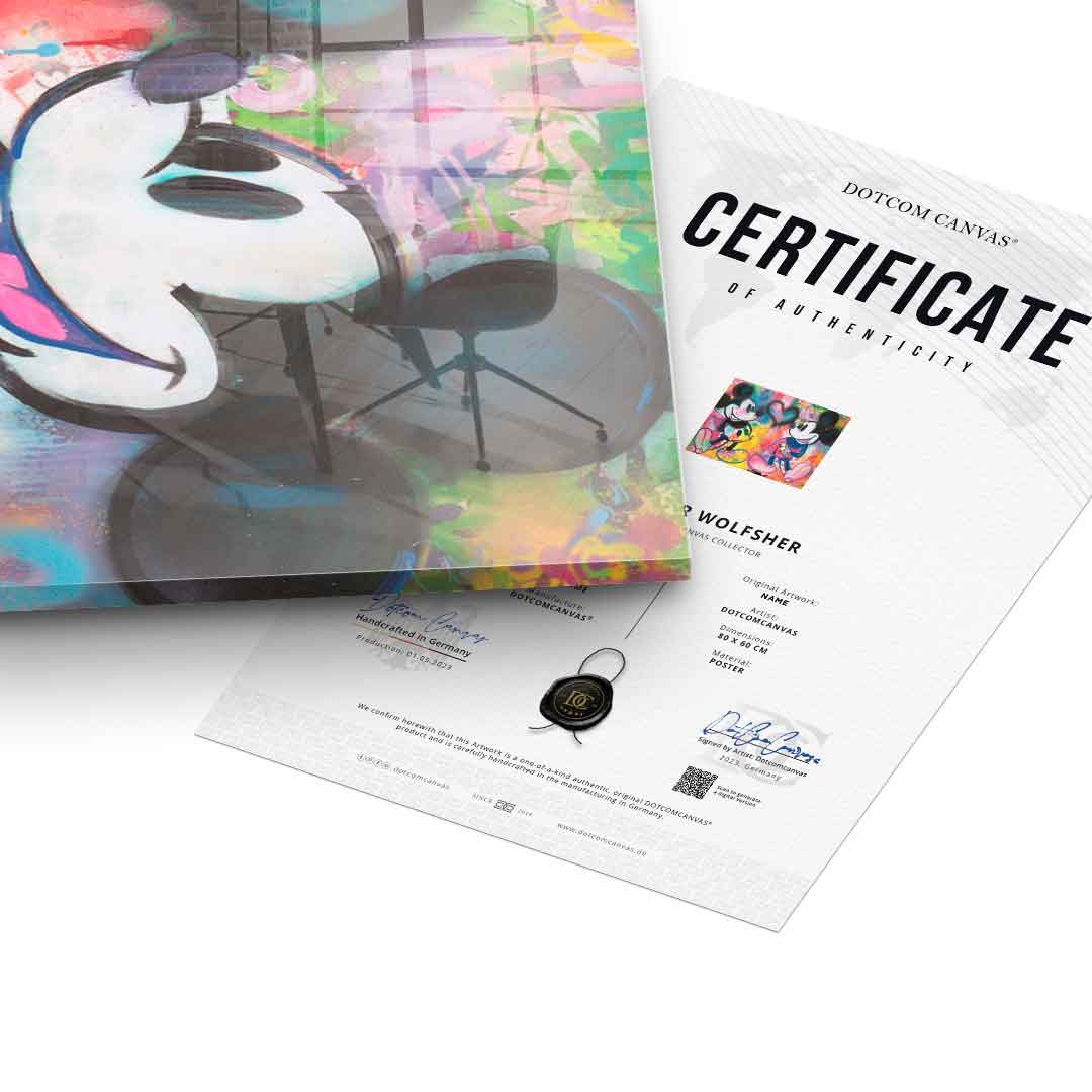 Mickey Sprayed - Acrylglas