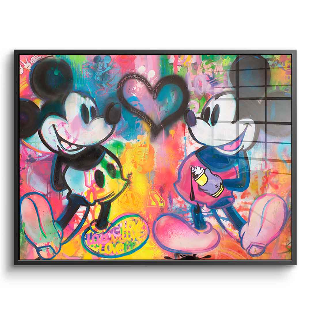 Mickey Sprayed - Acrylglas
