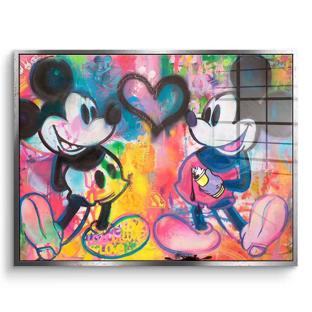Mickey Sprayed - Acrylglas