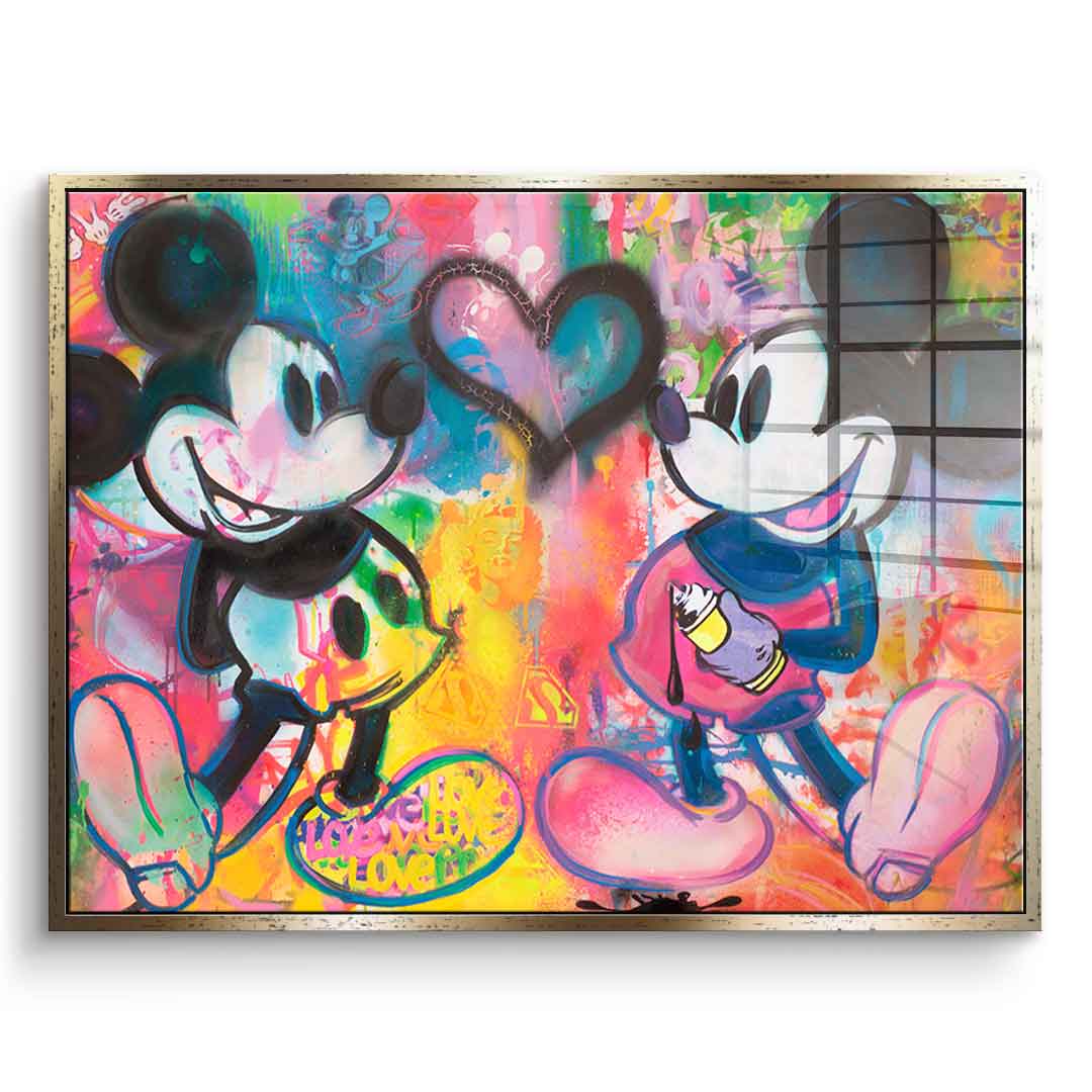 Mickey Sprayed - Acrylglas
