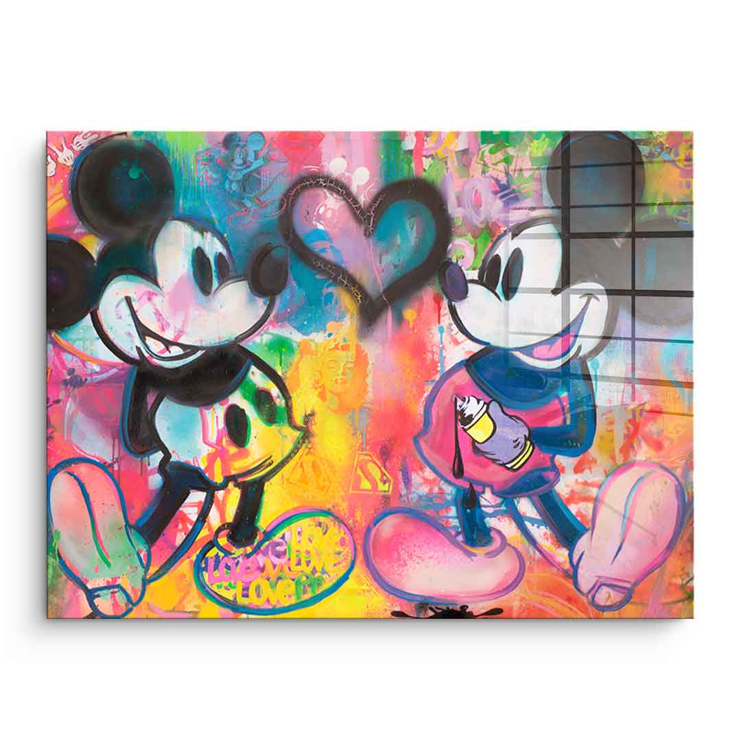 Mickey Sprayed - Acrylglas
