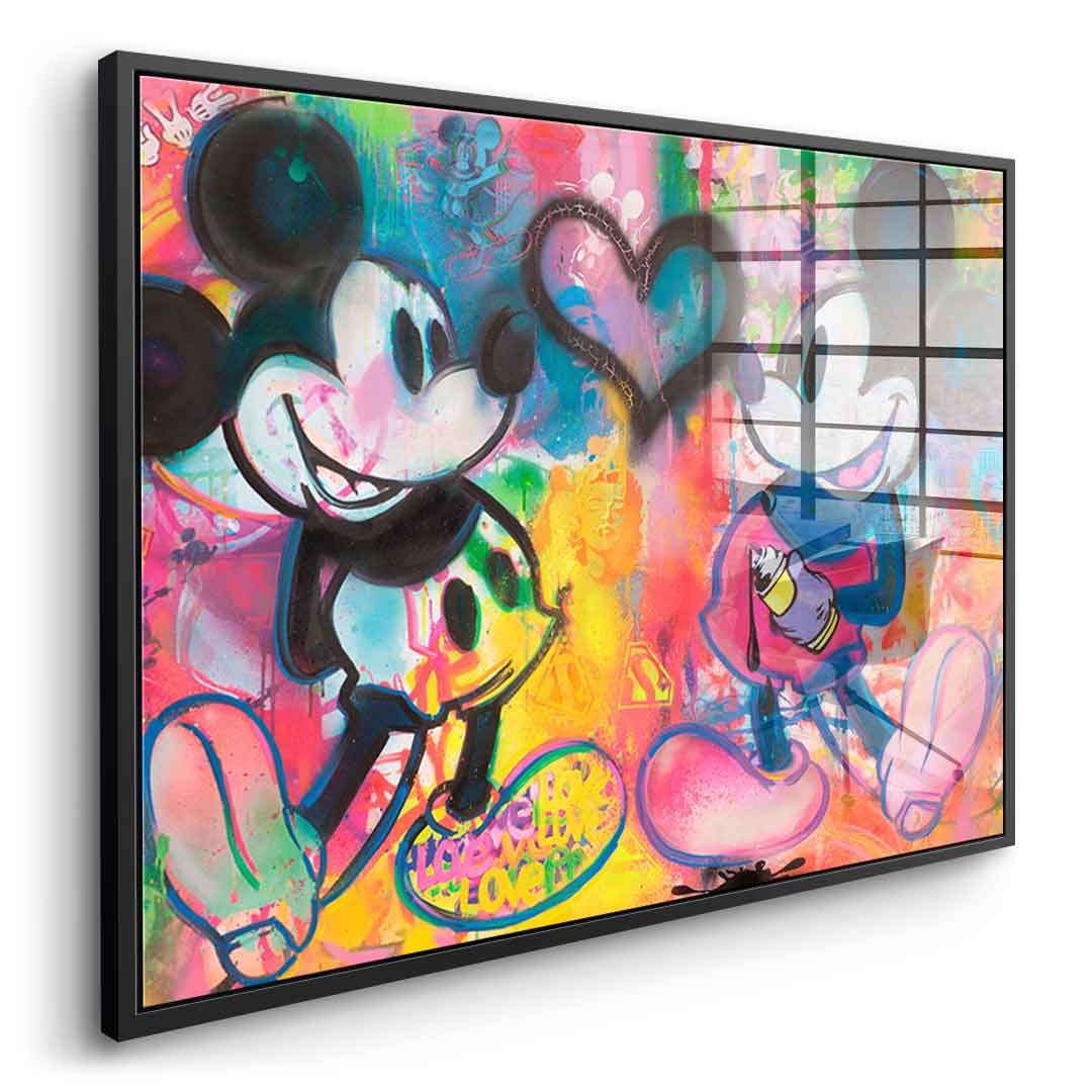 Mickey Sprayed - Acrylglas
