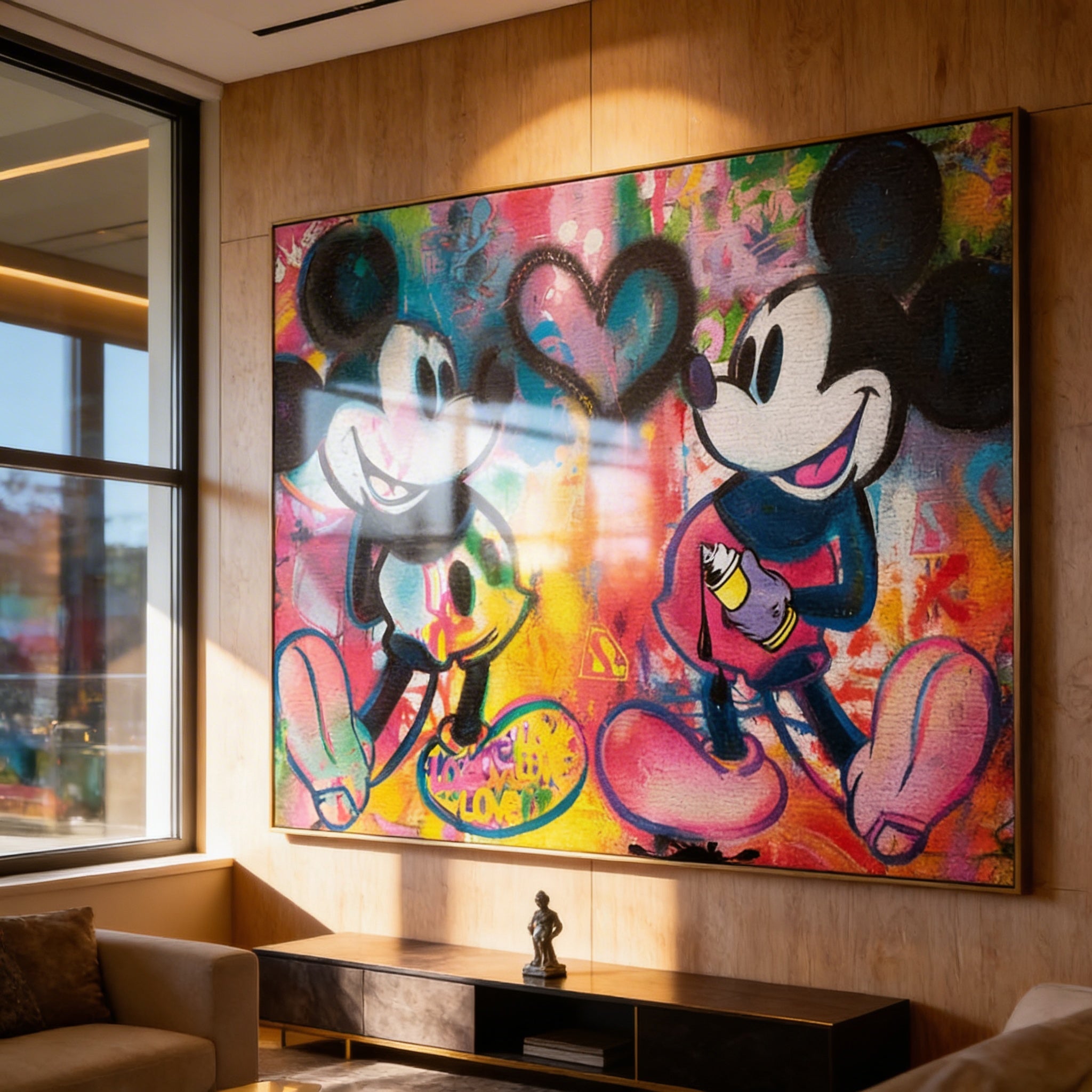 Mickey Sprayed - Acrylglas