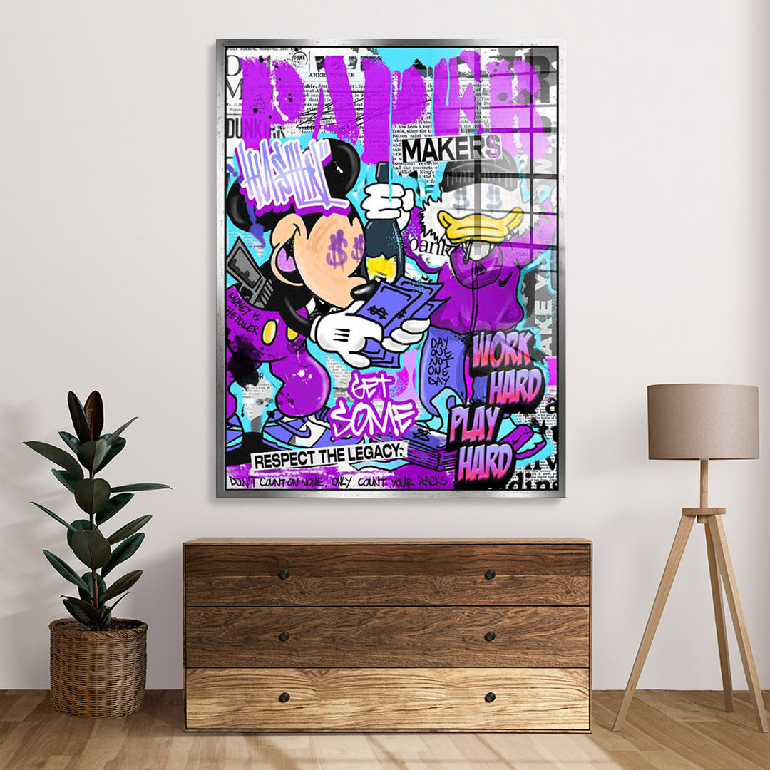 Mick &amp; Don Check$ - Acrylic glass