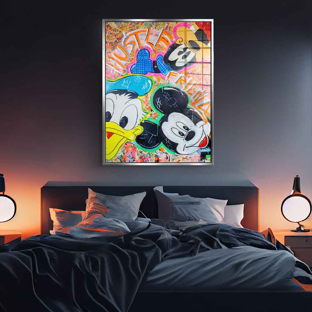 Hustle Friends - acrylic glass
