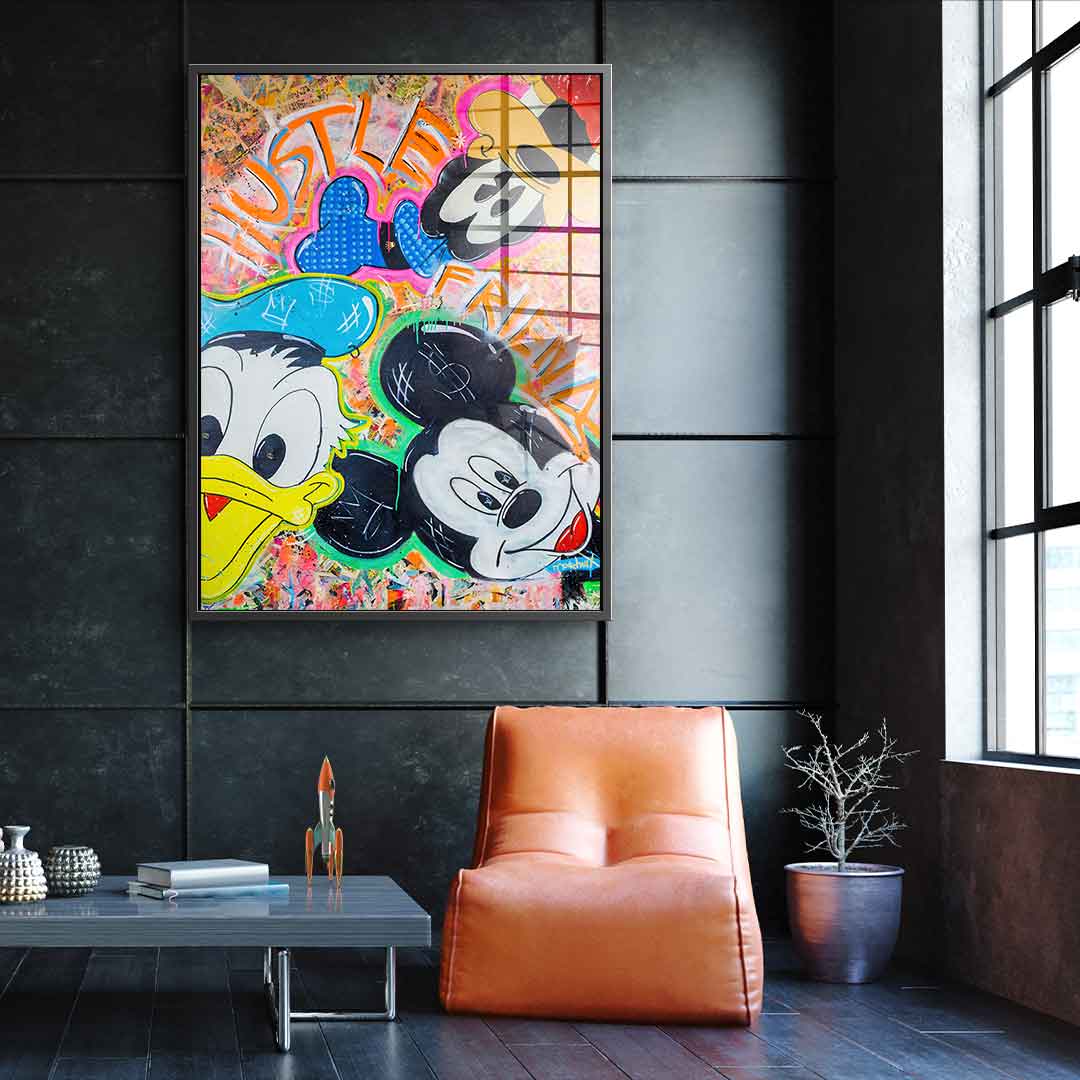 Hustle Friends - acrylic glass