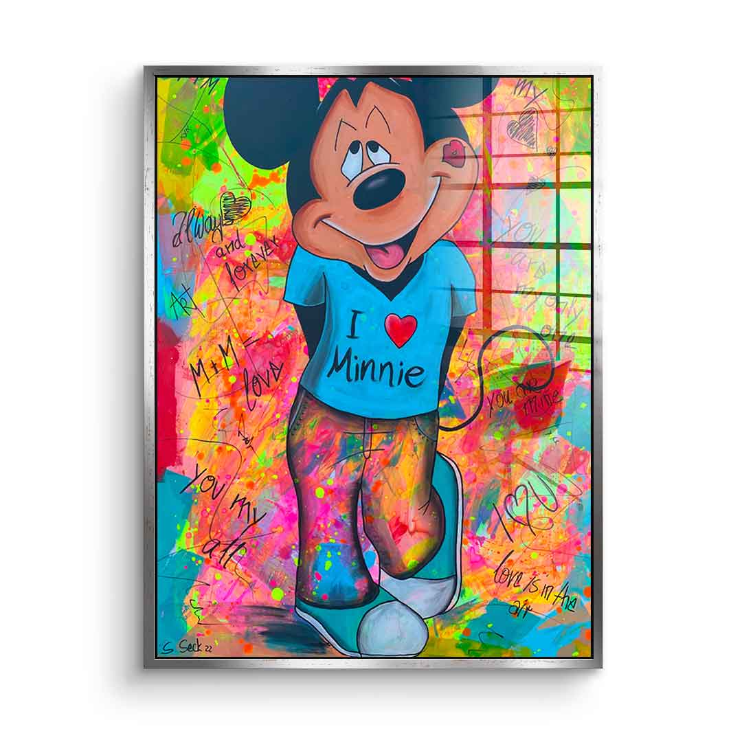 Mickey Loves Minni - acrylic