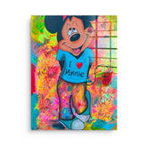 Mickey Loves Minni - Acrylglas