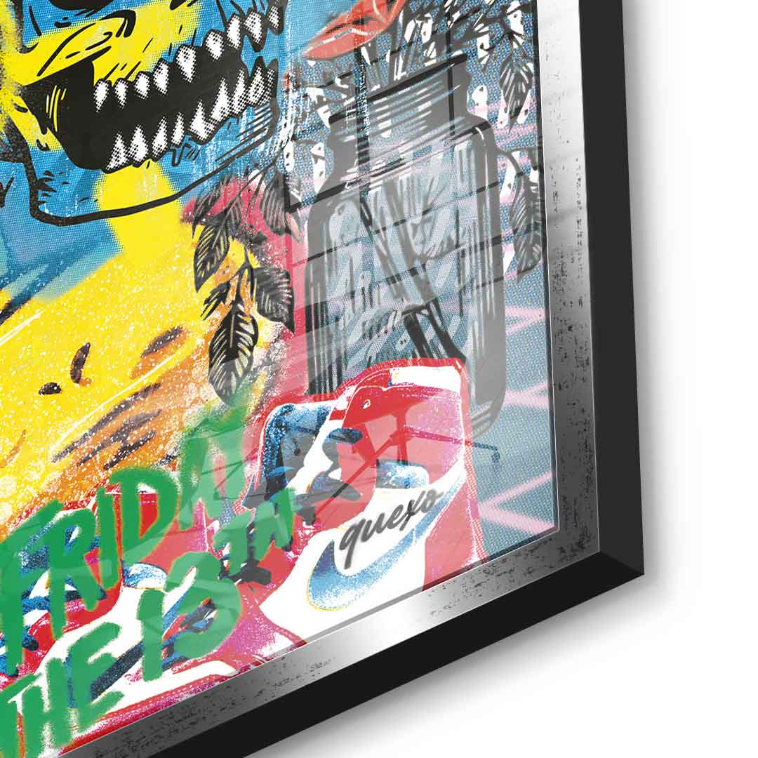 Mickey gold chain - Acrylic glass