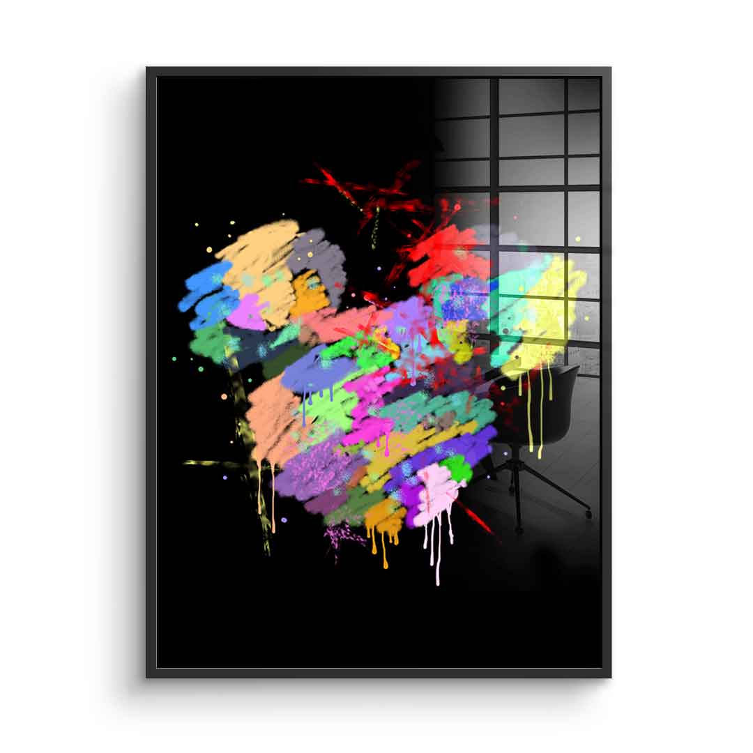 Mickey Head Spray - Acrylic Glass