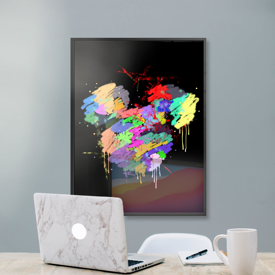 Mickey Head Spray - Acrylic Glass