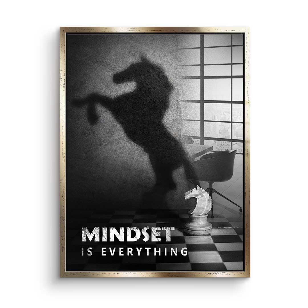 Mindset is everything #Schach - Acrylglas