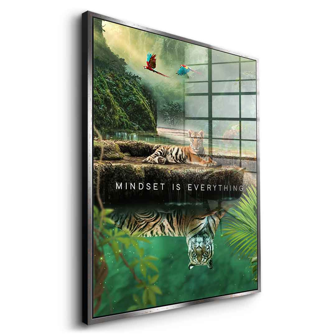 Mindset is Everything #Jungle - Acrylglas