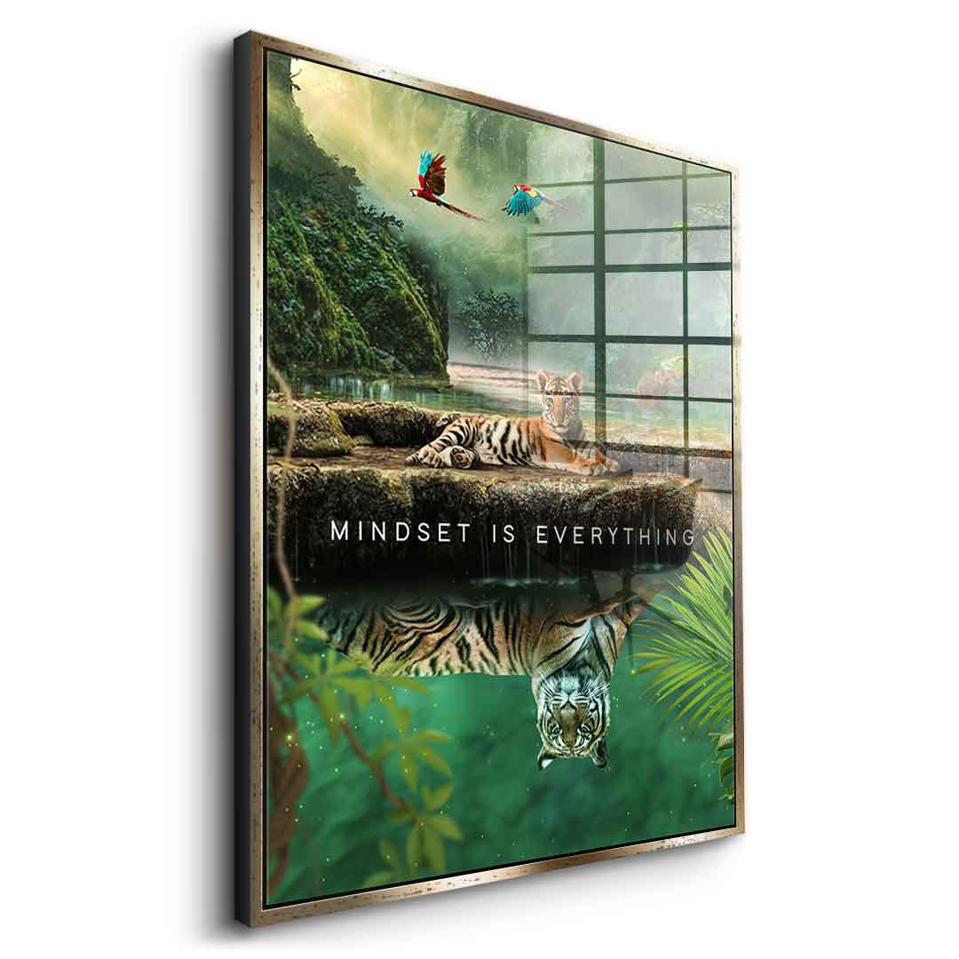 Mindset is Everything #Jungle - Acrylglas