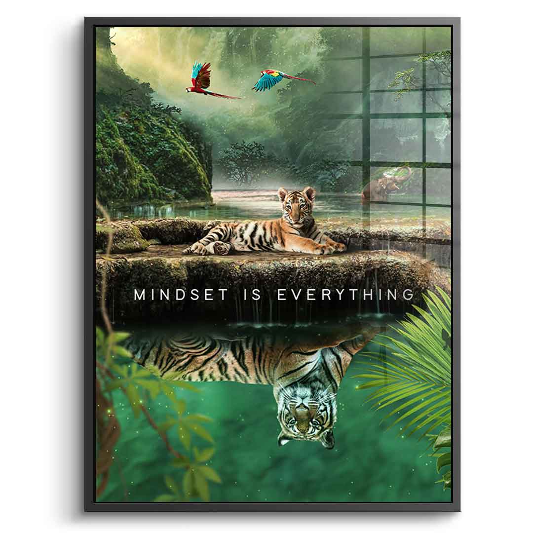 Mindset is Everything #Jungle - Acrylglas