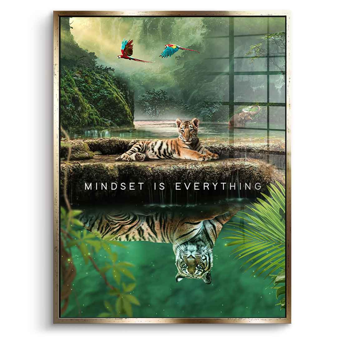 Mindset is Everything #Jungle - Acrylglas