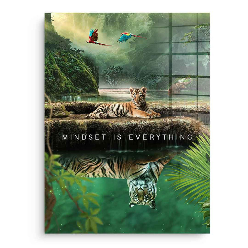 Mindset is Everything #Jungle - Acrylic glass