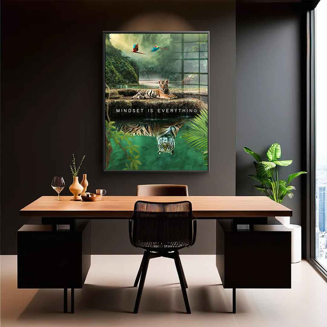 Mindset is Everything #Jungle - Acrylic glass