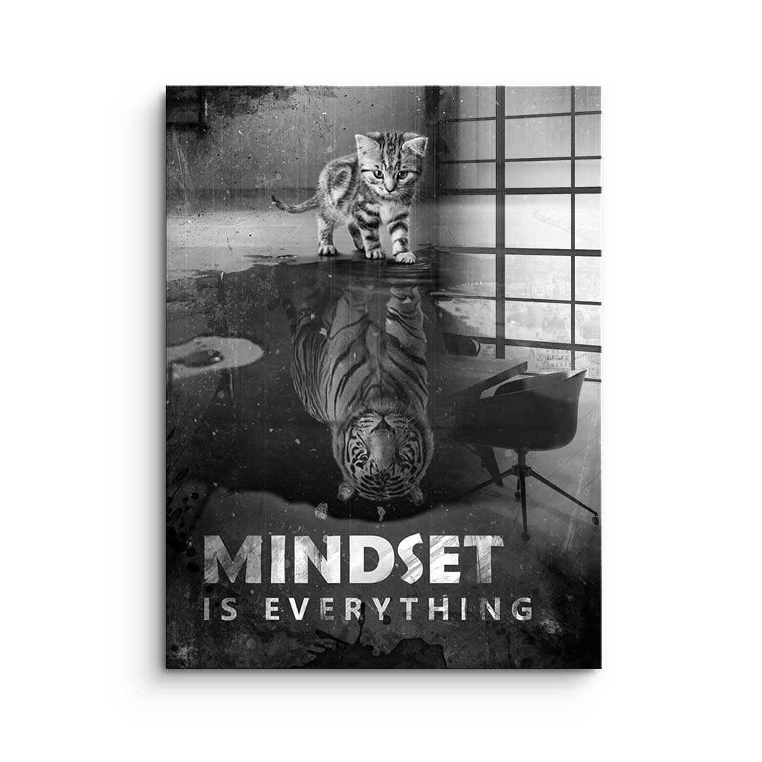Mindset is everything #Tiger - Acrylglas
