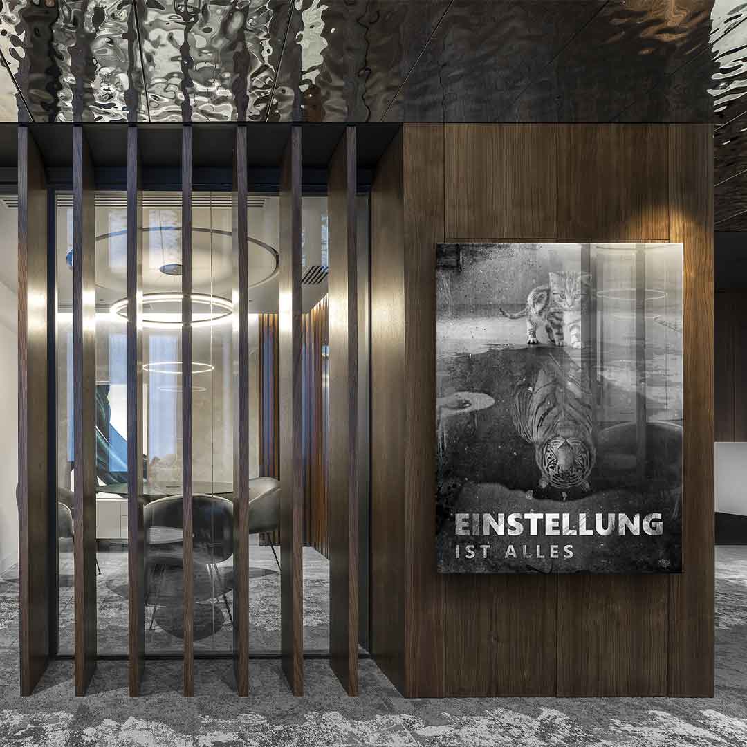 Mindset is everything #Tiger - Acrylglas