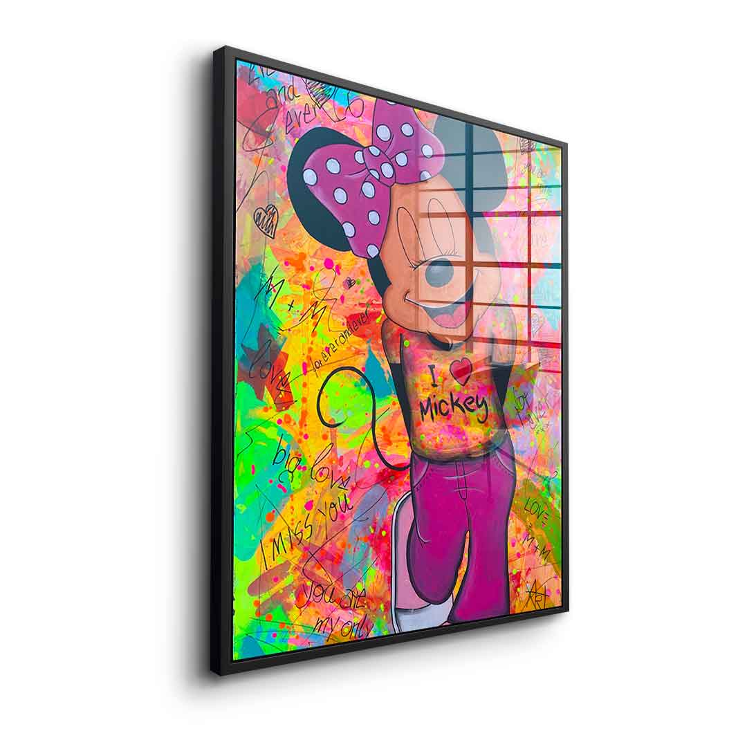 Minnie Loves Mickey - Acrylic Glass
