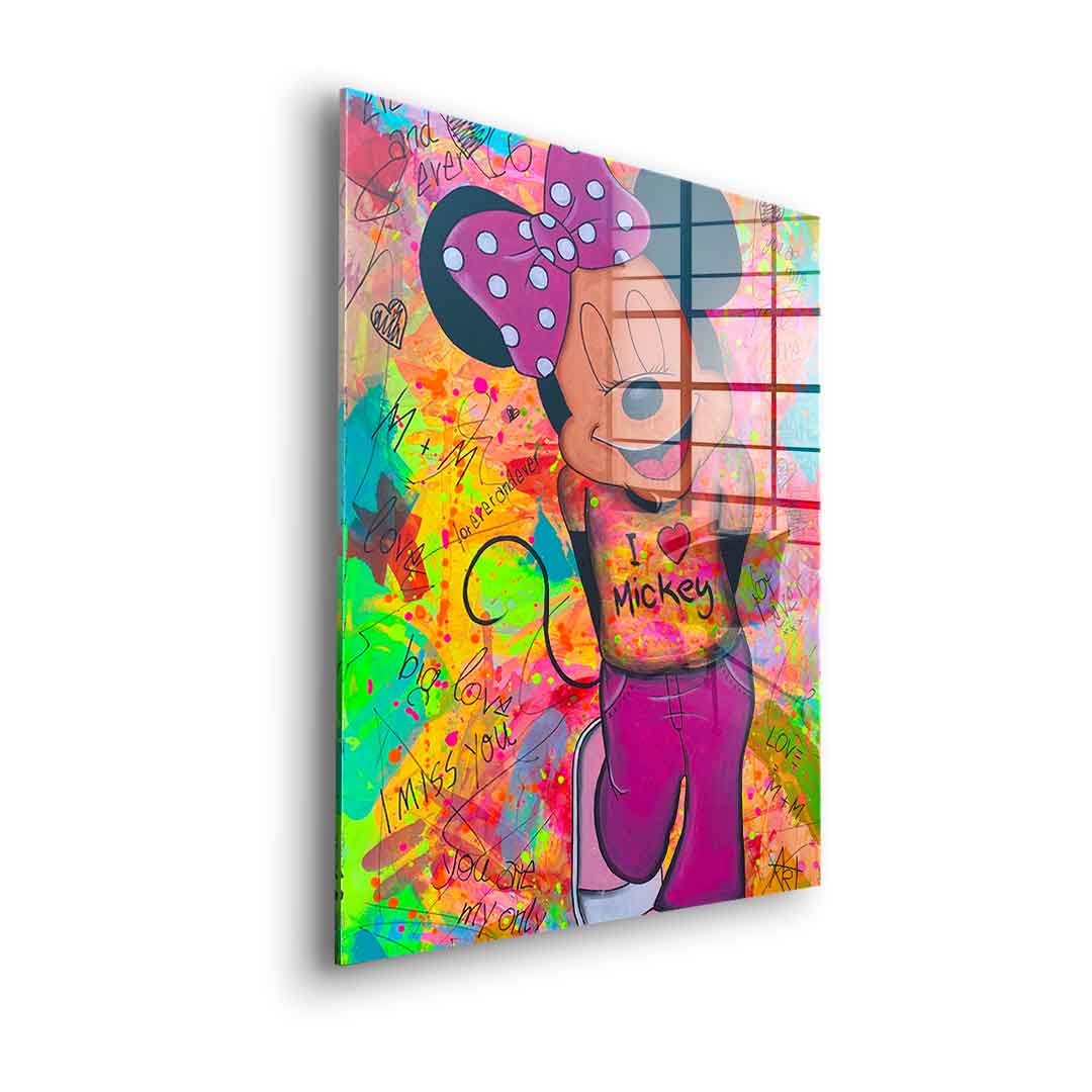 Minnie Loves Mickey - Acrylic Glass