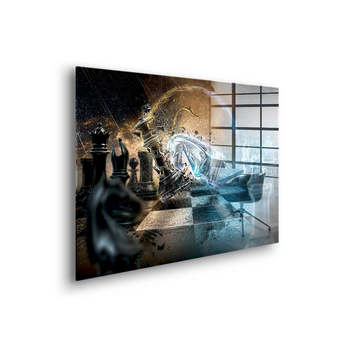 Headfirst through the wall - acrylic glass