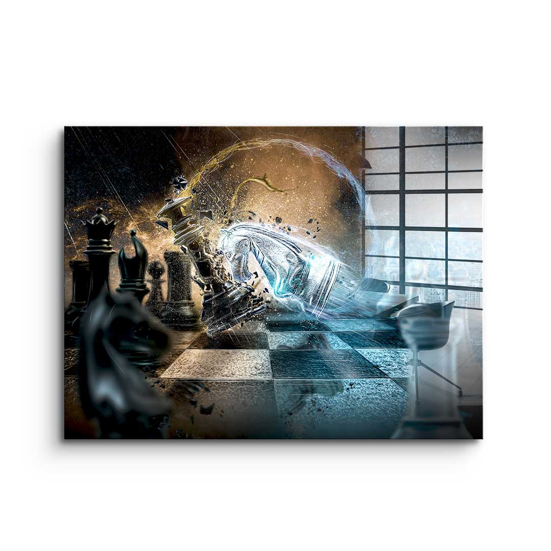 Headfirst through the wall - acrylic glass