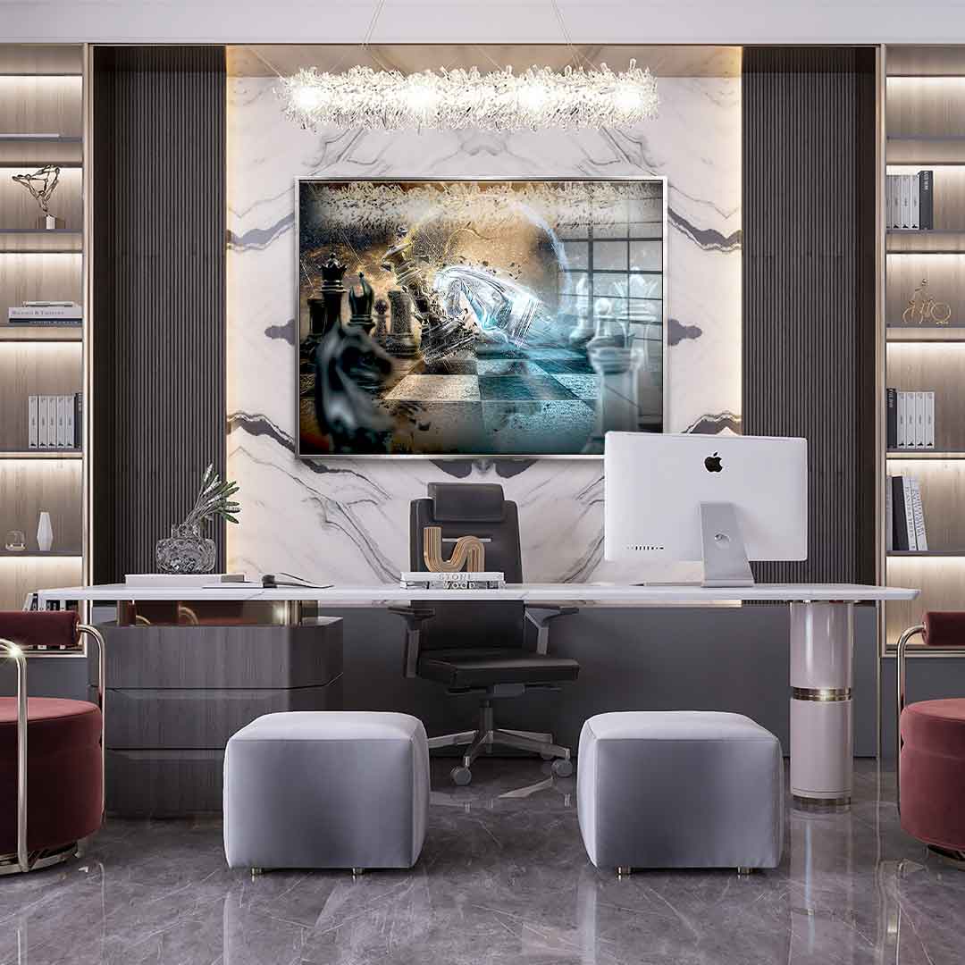 Headfirst through the wall - acrylic glass