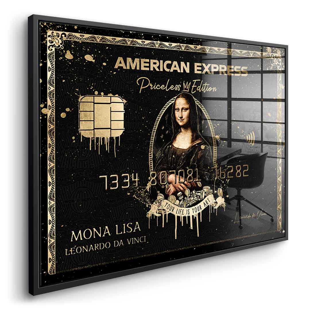 Royal American Express - Mona Lisa - Acrylglas