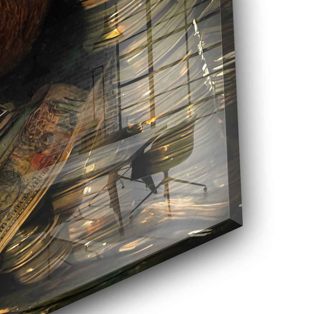 Money Bear - Acrylglas