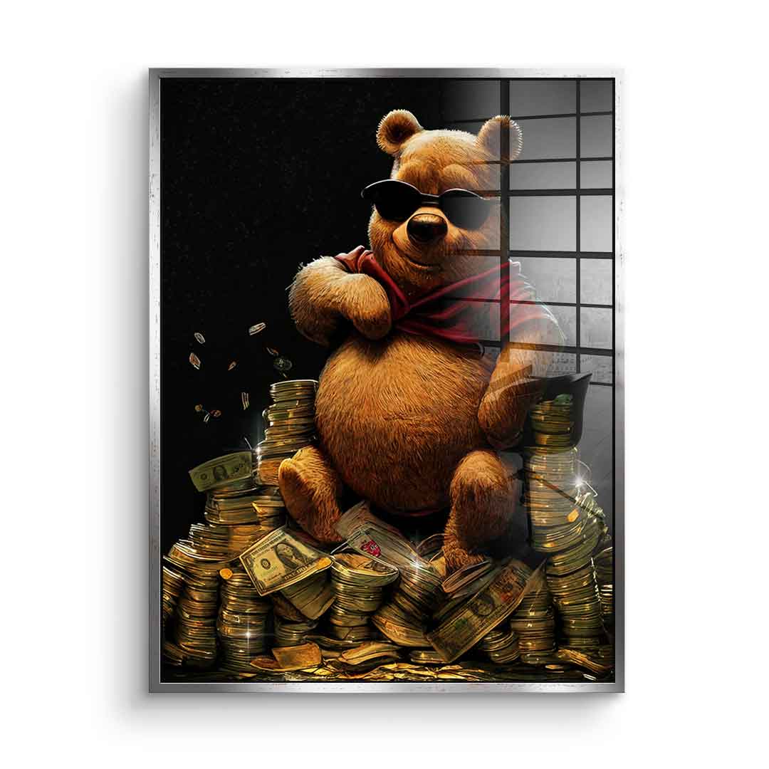 Money Bear - Acrylglas