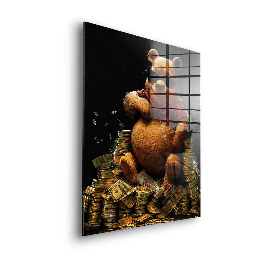 Money Bear - Acrylglas