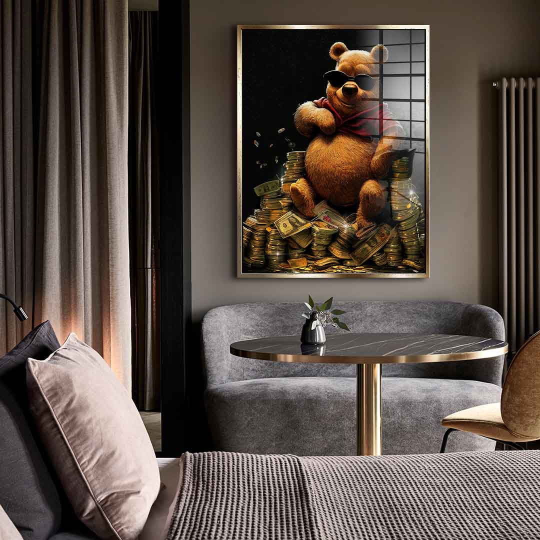 Money Bear - Acrylglas