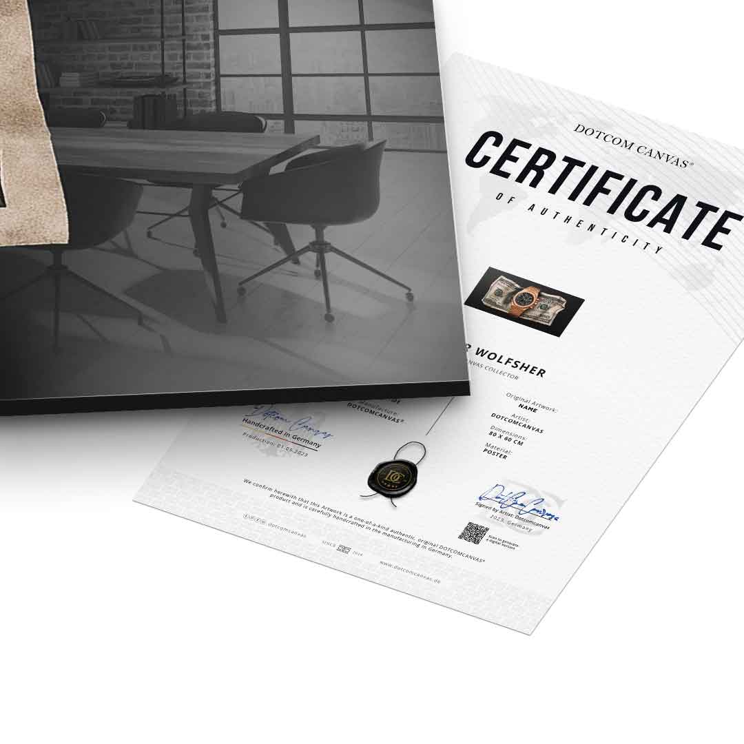 Money Buys Time - Acrylglas