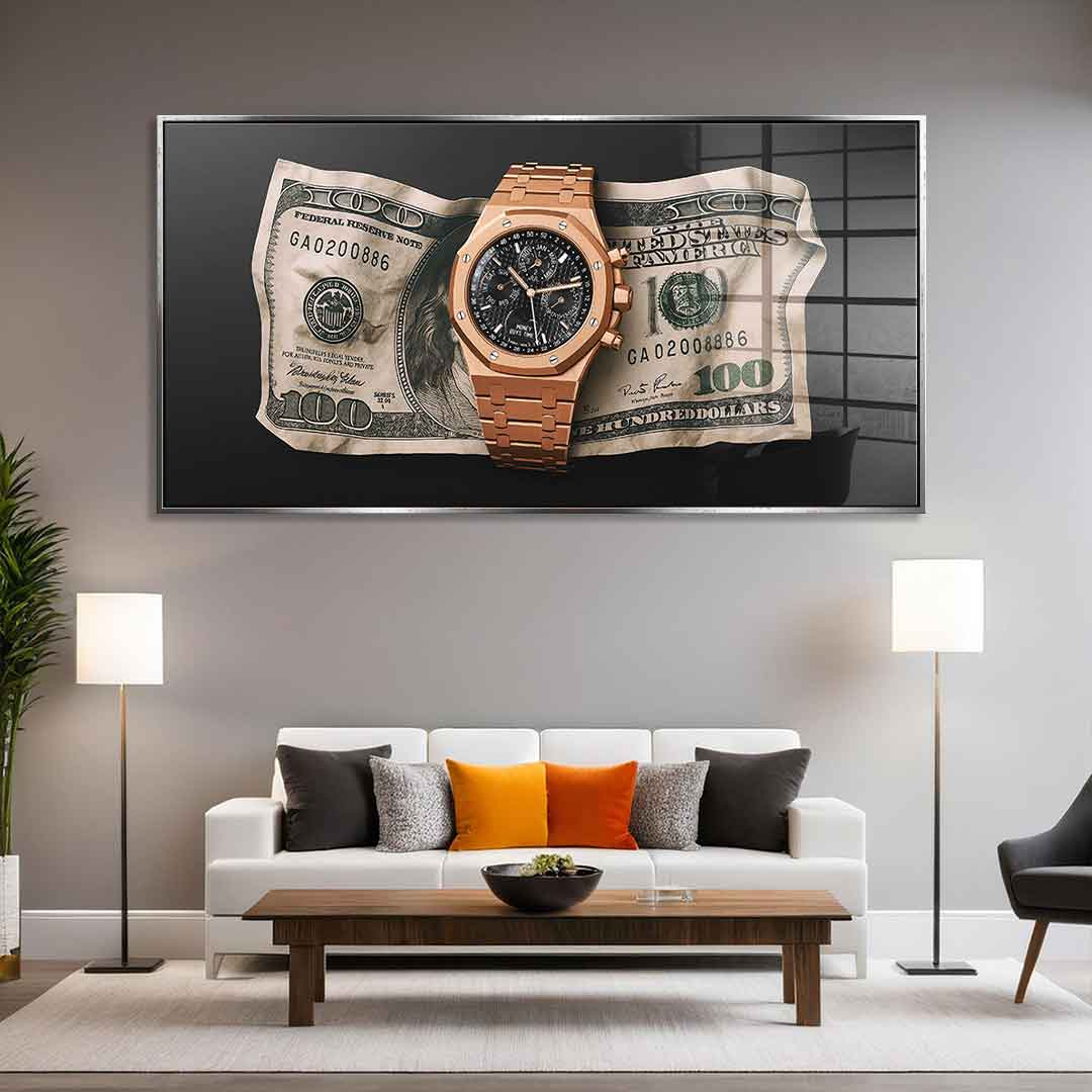 Money Buys Time - Acrylglas