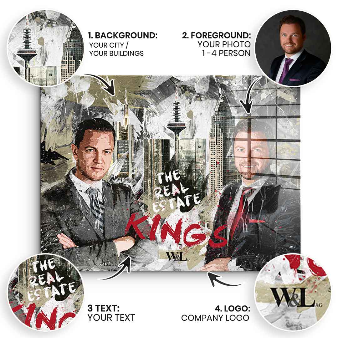 Real Estate Kings - Acrylic glass - customizable