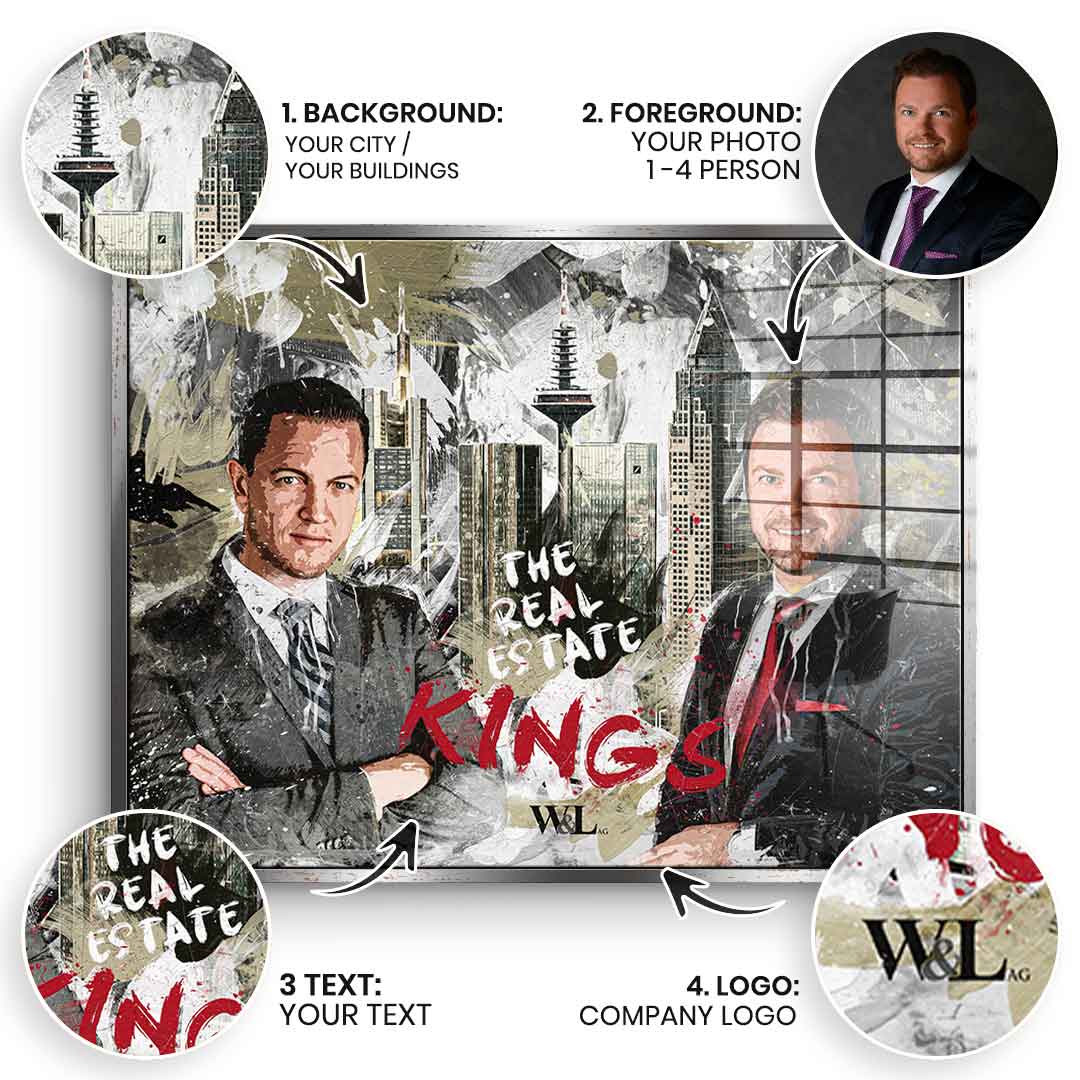 Real Estate Kings - acrylic glass - customizable