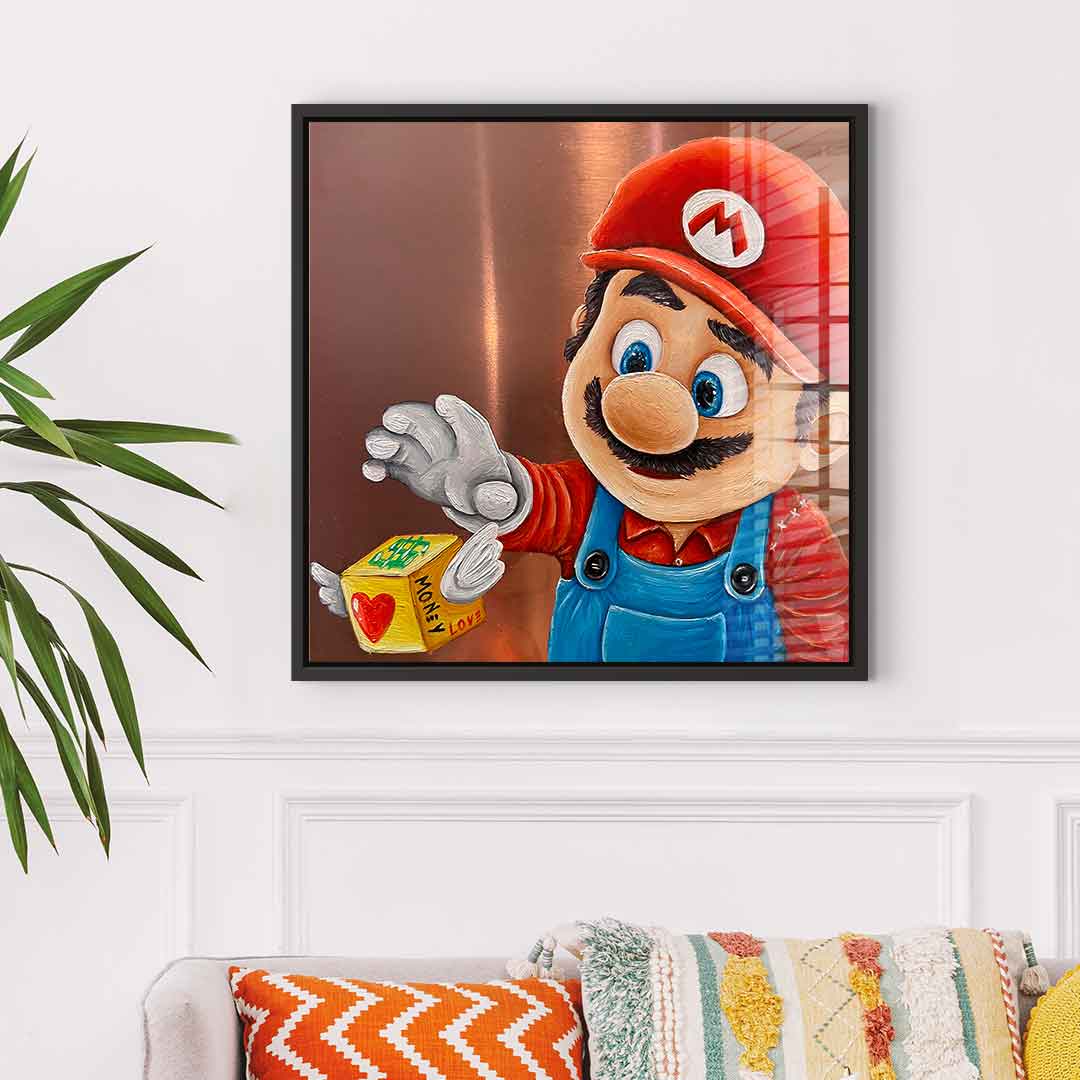 Money Mario - acrylic