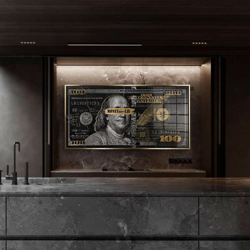 Money dont lie - Acrylglas