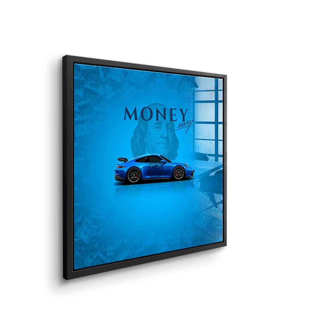 Money easy Blue - Acrylglas